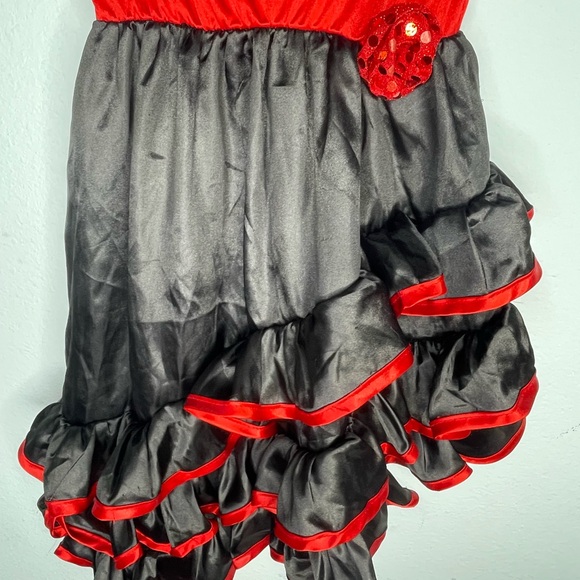 Girls Flamenco Dancer Costume 4-6 - Picture 4 of 8